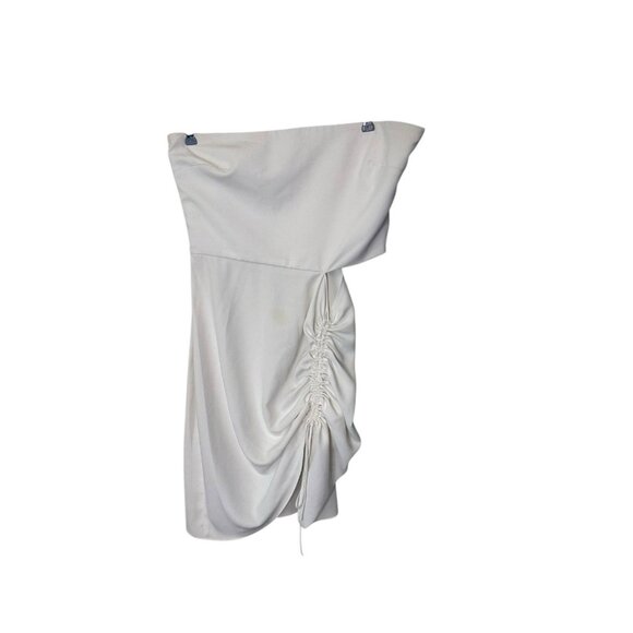 Amanda Uprichard Women's Medium Leeza White Cutout Strapless Dress Revolve - Picture 2 of 4